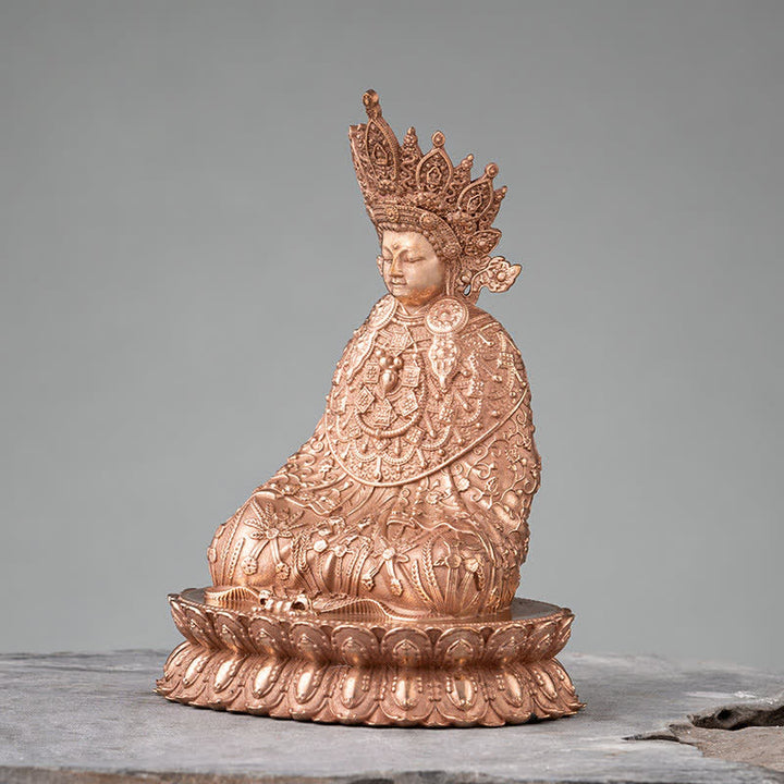 Buddha Shakyamuni Figur Mitgefühl handgefertigte Kupferstatue Dekoration - image 3