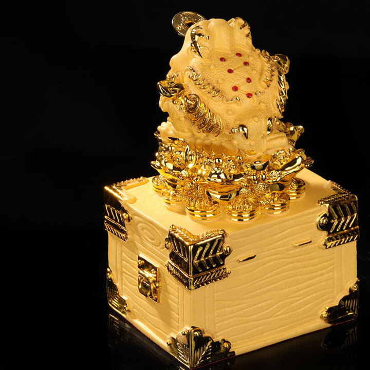 Buddha Stones Feng Shui Geld Frosch Statue Glück Reichtum Dekoration - image 5