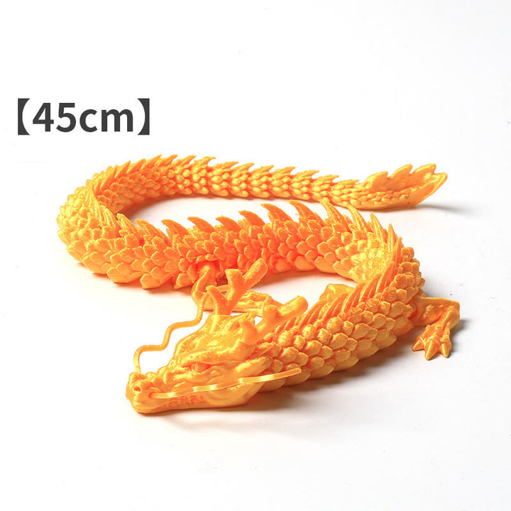 Feng Shui Drache, leuchtender 3D-gedruckter Drache, Glück, Erfolg, Heimdekoration - Goldener Drache 45 cm - image 3