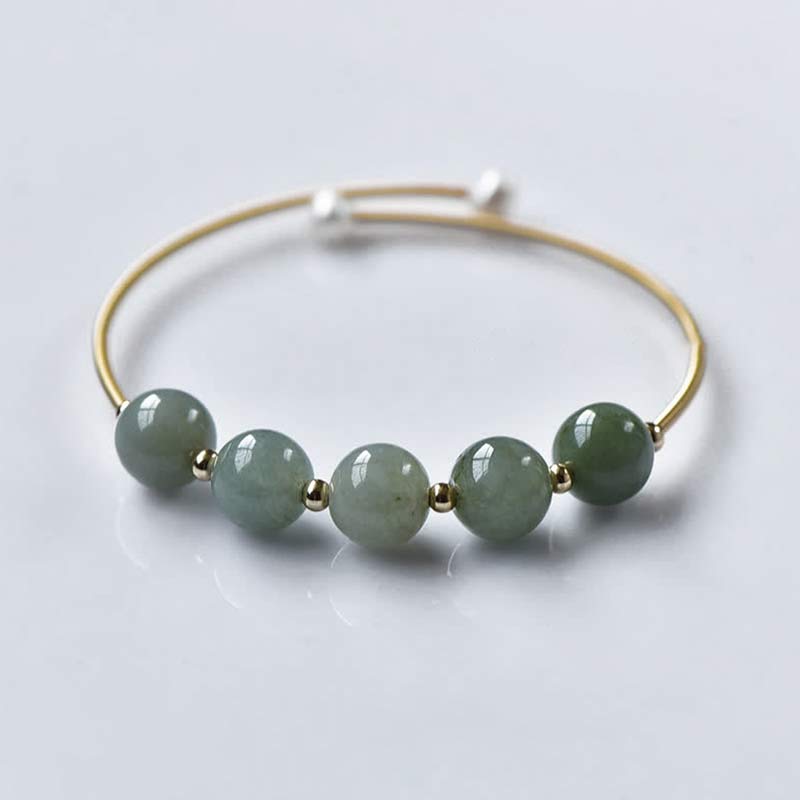 Buddha Stones Jade Fülle Glück Segen Armband Armreif