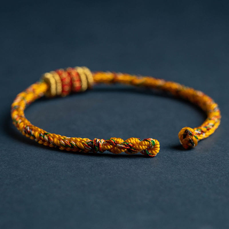 Handgefertigtes Armband aus geflochtenen Buddha Stones aus Tibet – Symbol für Glück und Stärke - image 16