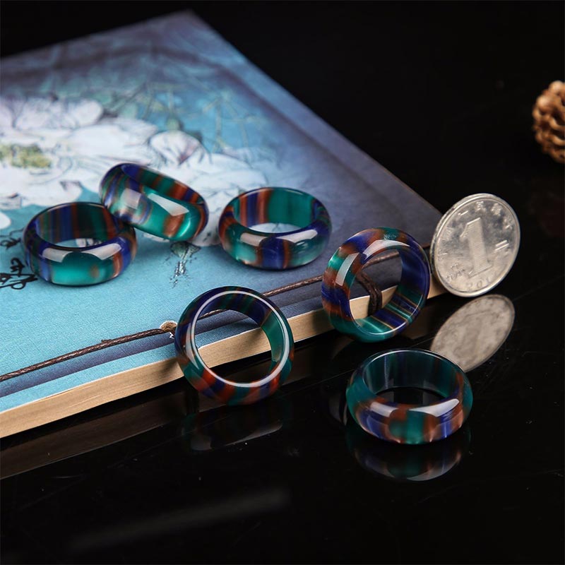 Buddha Stones, bunter Seeweiden-Mala-Armbandring - image 2