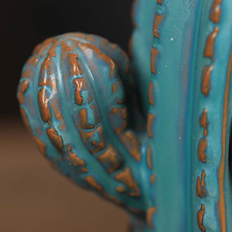 Kaktus-Keramik-Rückfluss-Rauchbrunnen-Räuchergefäß - image 3