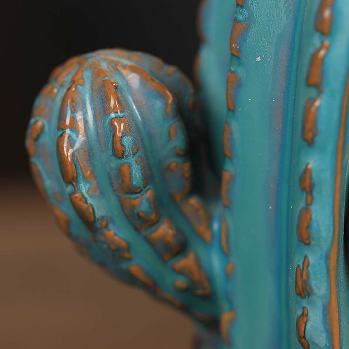 Kaktus-Keramik-Rückfluss-Rauchbrunnen-Räuchergefäß - image 3