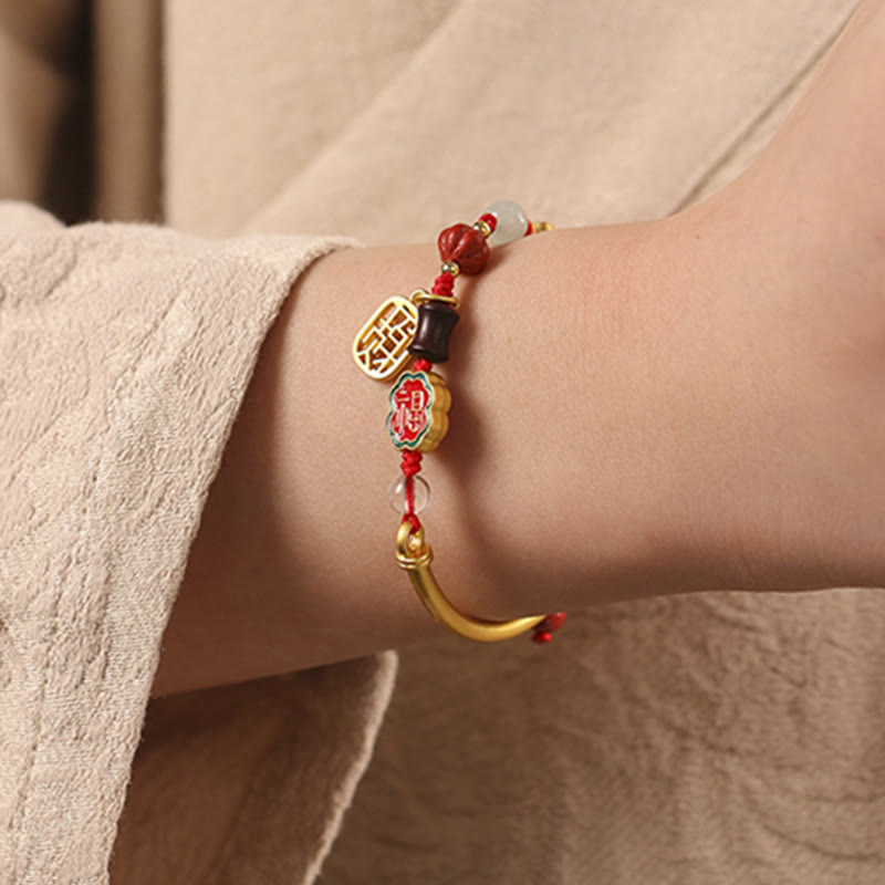 Buddha Stones Tibetisches Glückswolken-Armband für Wohlstand, Glück und Reichtum - image 10
