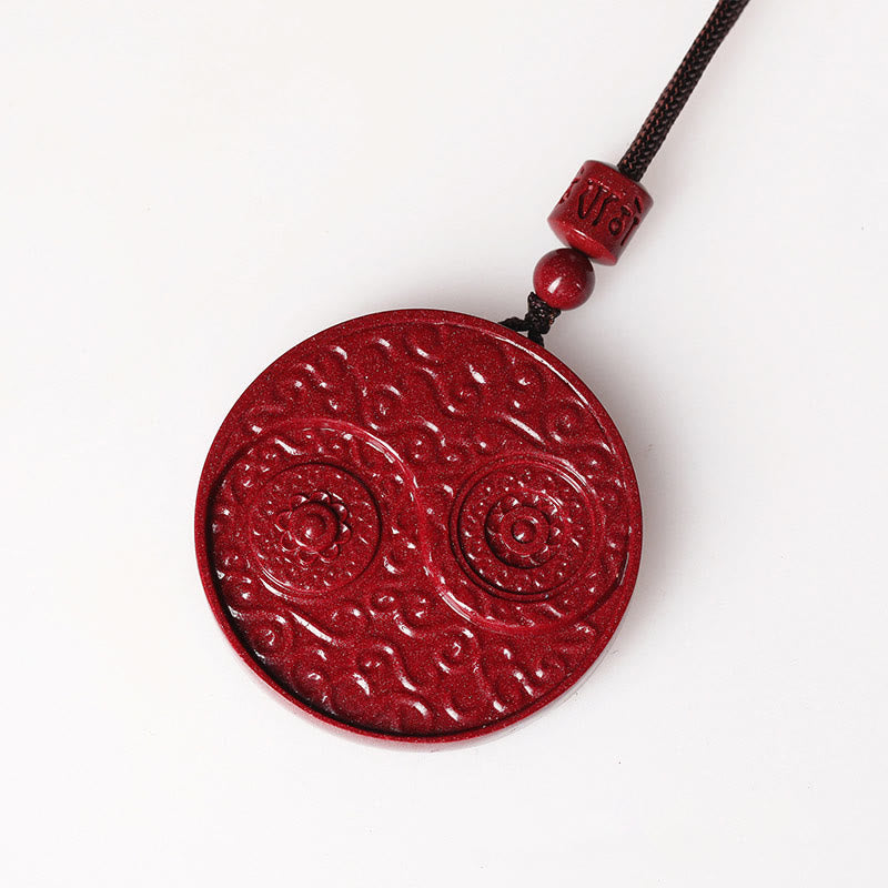 Halskette mit Buddha Stonesn, Zinnober, Yin und Yang, hält böse Geister fern - image 4