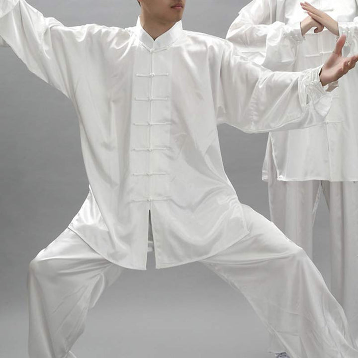Buddha Stones, einfaches Muster, Meditation, Gebet, spirituell, Zen, Tai Chi, Qigong, Praxis, Unisex-Kleidungsset - Weiß - 3XL– Passend für US/ UK/AU/ EU-Größe 2XL - image 10