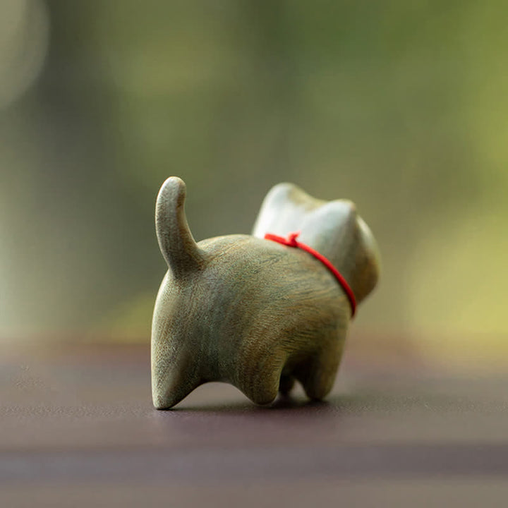 Buddha Stones, grünes Sandelholz, kleines Blatt, rotes Sandelholz, süße Katzentiere, beruhigende Friedensdekoration - image 4
