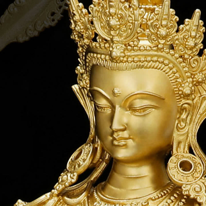 Shakyamuni Amitabha Medizin-Buddha-Figur, Gelassenheit, Kupferstatue, Heimdekoration - image 14