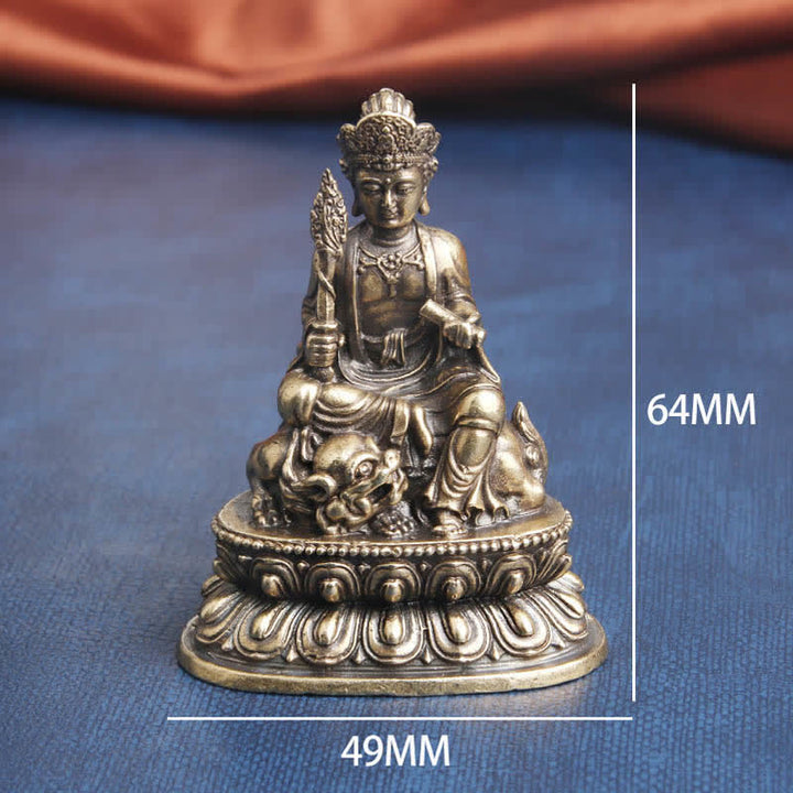 Manjusri Bodhisattva Serenity Kupfer Statue Dekoration - image 8