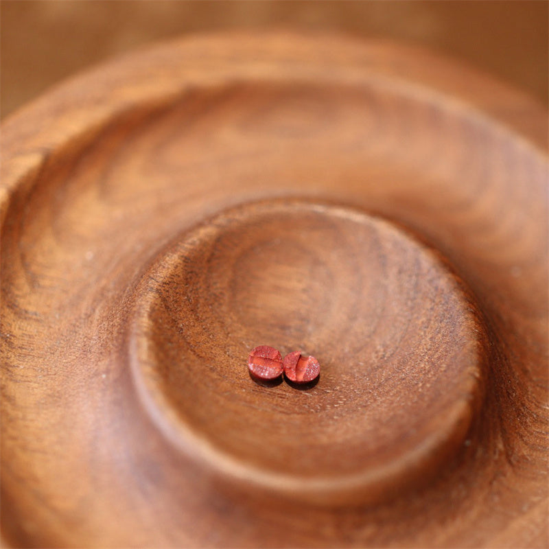 Fußkettchen mit roter Kordel, geflochten, Motiv: Buddha Stones, natürlicher Zinnober