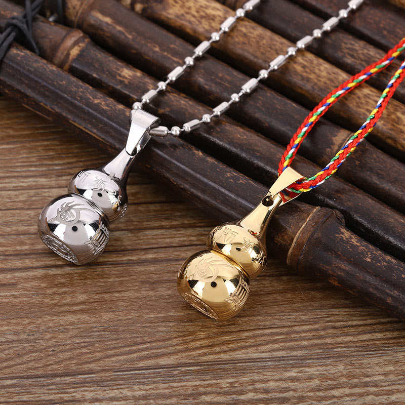 Buddha Stones, tibetisches Yin-Yang-Symbol, Kürbisharmonie, Titanstahl-Halskettenanhänger - image 9