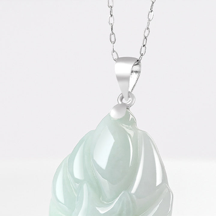 Buddha Stones, natürliche Jade, neunschwänziger Fuchs, Wohlstandssymbol, Titanstahlkette, Anhänger - image 8