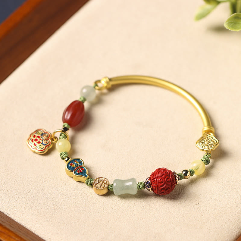 Buddha Stones Tibetisches Glückswolken-Armband für Wohlstand, Glück und Reichtum - Glücksbringende Wolken und viel Glück - image 0