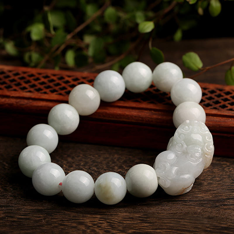 Buddha Stones Fengshui Reichtum Wohlstand Jade PiXiu Glücksarmband