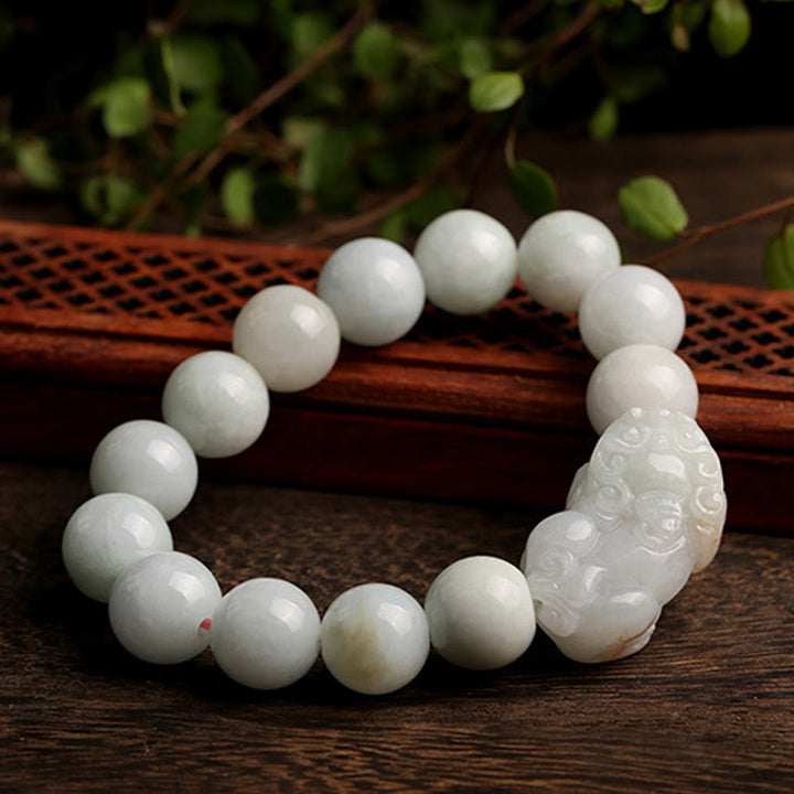 Buddha Stones Fengshui Reichtum Wohlstand Jade PiXiu Glücksarmband