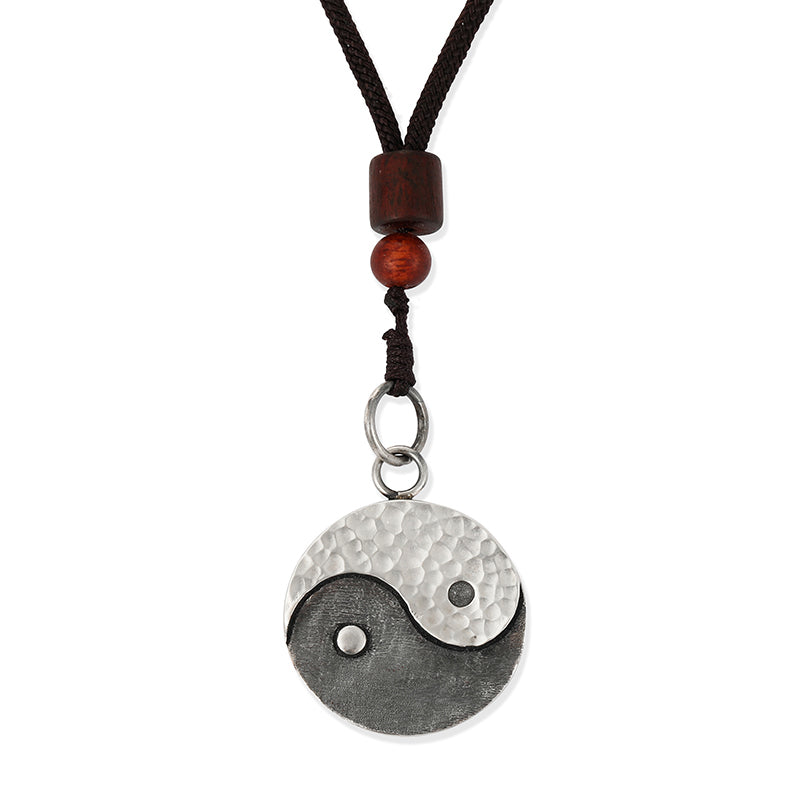 Buddha Stones Halskettenanhänger aus 990er Sterlingsilber mit Yin-Yang-Symbol für Balance und Harmonie - Yin Yang - image 10
