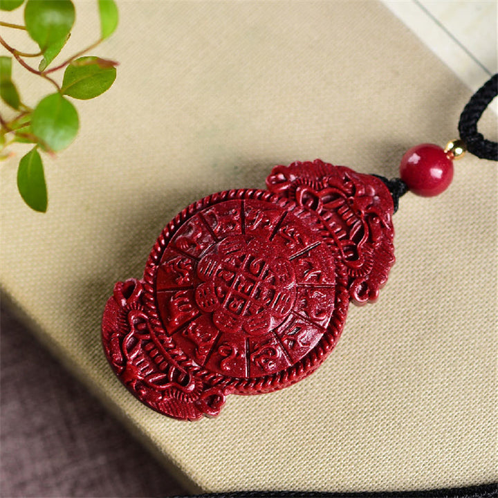 Buddha Stones, lachender Buddha, Yin-Yang, chinesischer Sternzeichen-Kürbis, natürlicher Zinnober-Segen-Halsketten-Anhänger - image 17