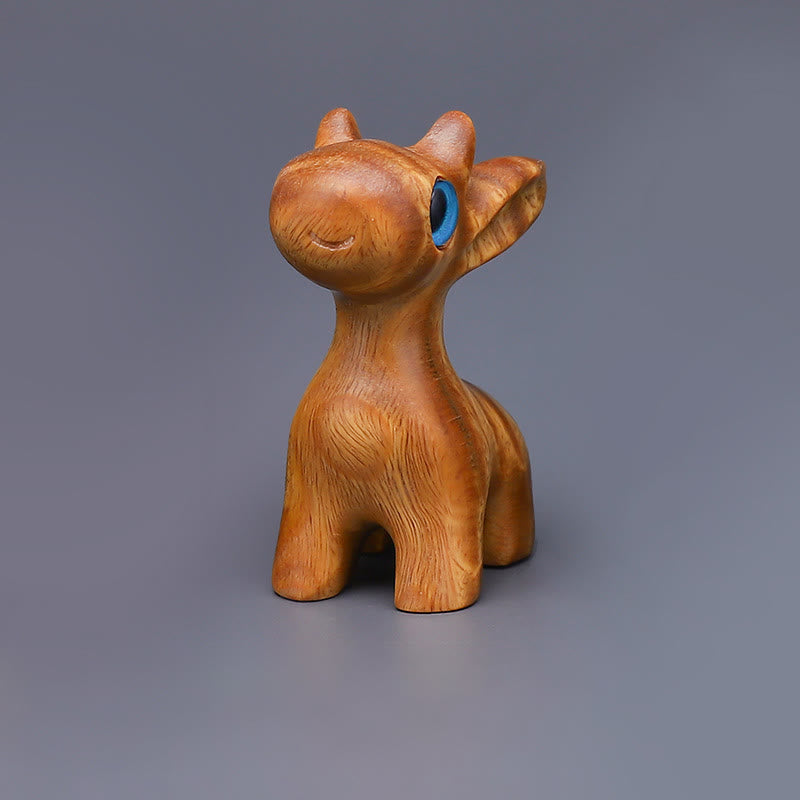 Buddha Stones Thuja Sutchuenensis Grünes Sandelholz Buchsbaum Mini Niedliches Tier Kaninchen Katze Hirsch Wal Wohlstand Telefon Hängende Dekorationen - Hirschdekoration aus grünem Sandelholz - image 6