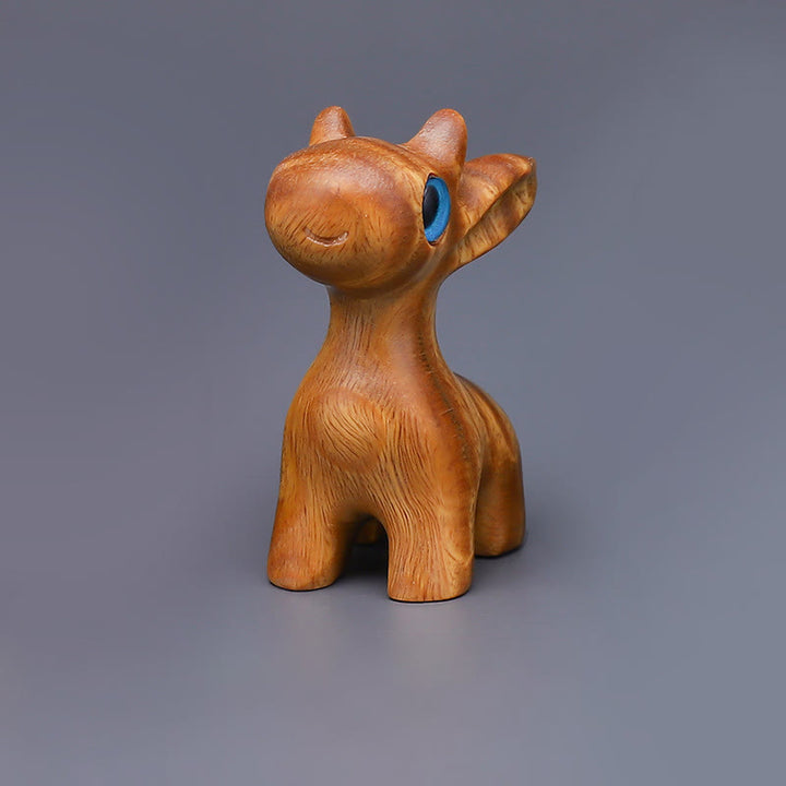 Buddha Stones Thuja Sutchuenensis Grünes Sandelholz Buchsbaum Mini Niedliches Tier Kaninchen Katze Hirsch Wal Wohlstand Telefon Hängende Dekorationen - Hirschdekoration aus grünem Sandelholz - image 6