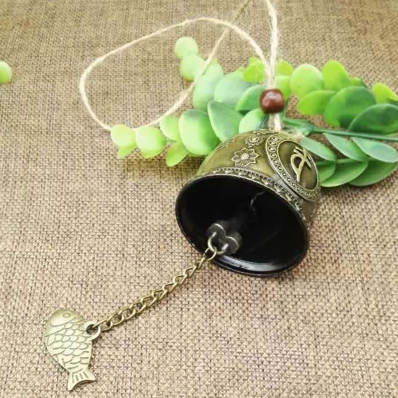 Feng Shui Buddha Koi Fisch Drache Elefant Windspiel Glocke Glück Wandbehang Dekoration - image 3