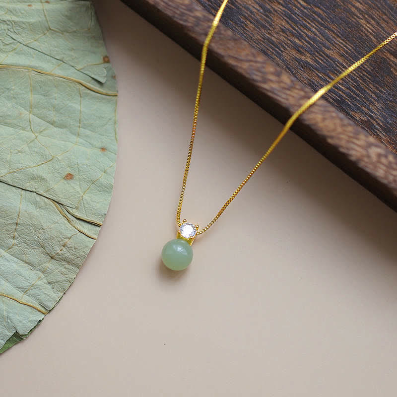 Buddha Stones, Glücksperle, Jade-Wohlstandskette, Halsketten-Anhänger - image 1