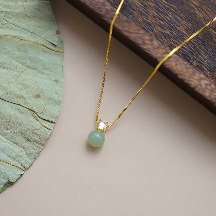 Buddha Stones, Glücksperle, Jade-Wohlstandskette, Halsketten-Anhänger - image 1