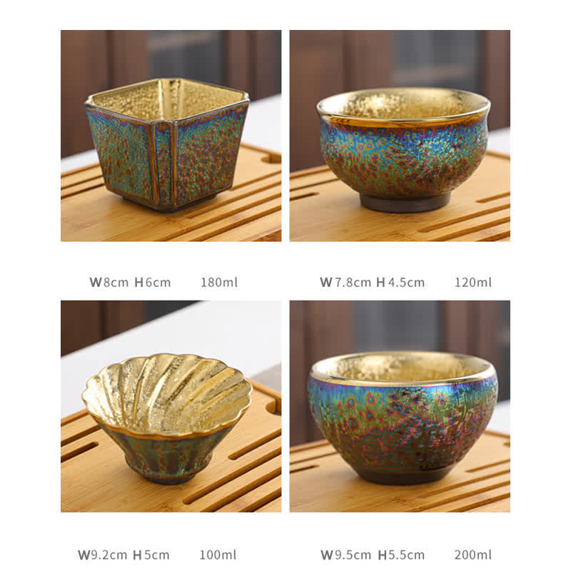 Bunte Teetasse aus Keramik mit Buddha Stonesn - image 32