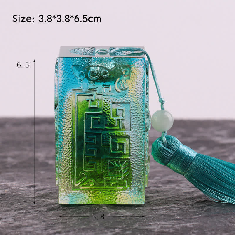 Feng Shui handgefertigtes Liuli-Kristall-Kunststück, Heim- und Bürodekoration - Groß - Ohne Kristallbasis - image 12