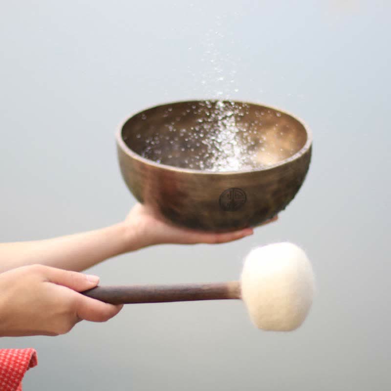 Mond-Regenbogen-Vollmond-Klangschale, handgefertigt für Heilung und Meditation, Klangschalen-Set mit positiver Energie - image 7