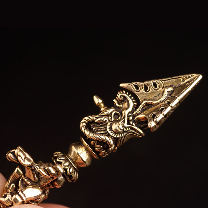 Tibetischer Ganesh Ganpati Elefant Gott des Reichtums Dorje Vajra spirituelle Kraft Halskette Anhänger - image 7