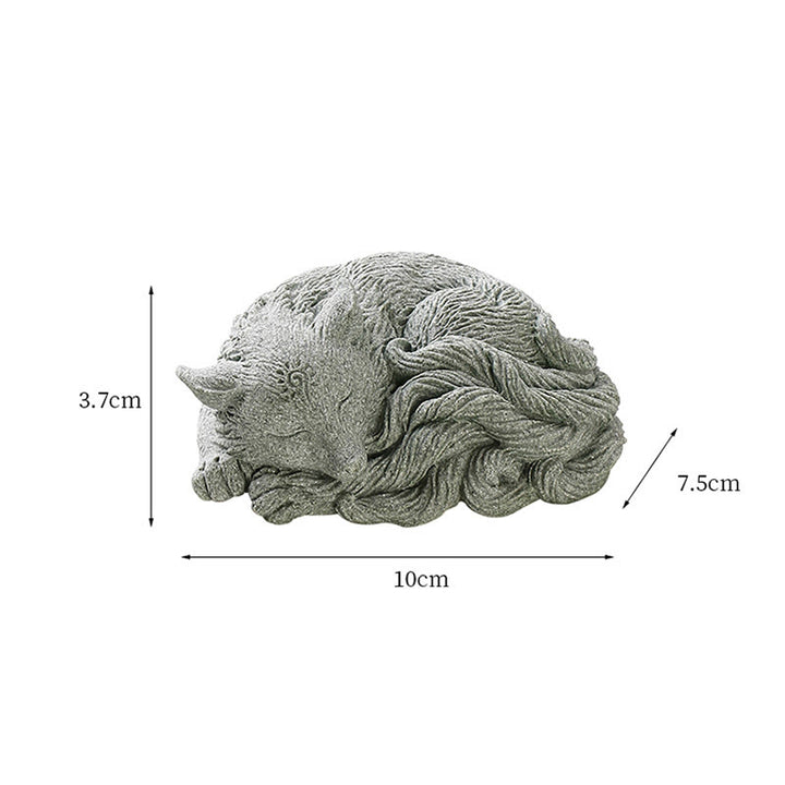 Buddha Stones Kleiner neunschwänziger Fuchs zum Schutz für Zuhause, Tee, Haustier, Dekoration - image 11