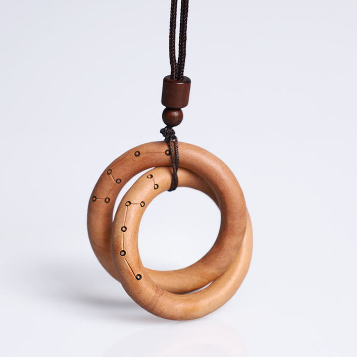 Buddha-Steine, Jujube-Holz, taoistischer Yin-Yang-Ring, Qiankun-Kreis, Glück, böse Geister abzuwehren, Halskettenanhänger