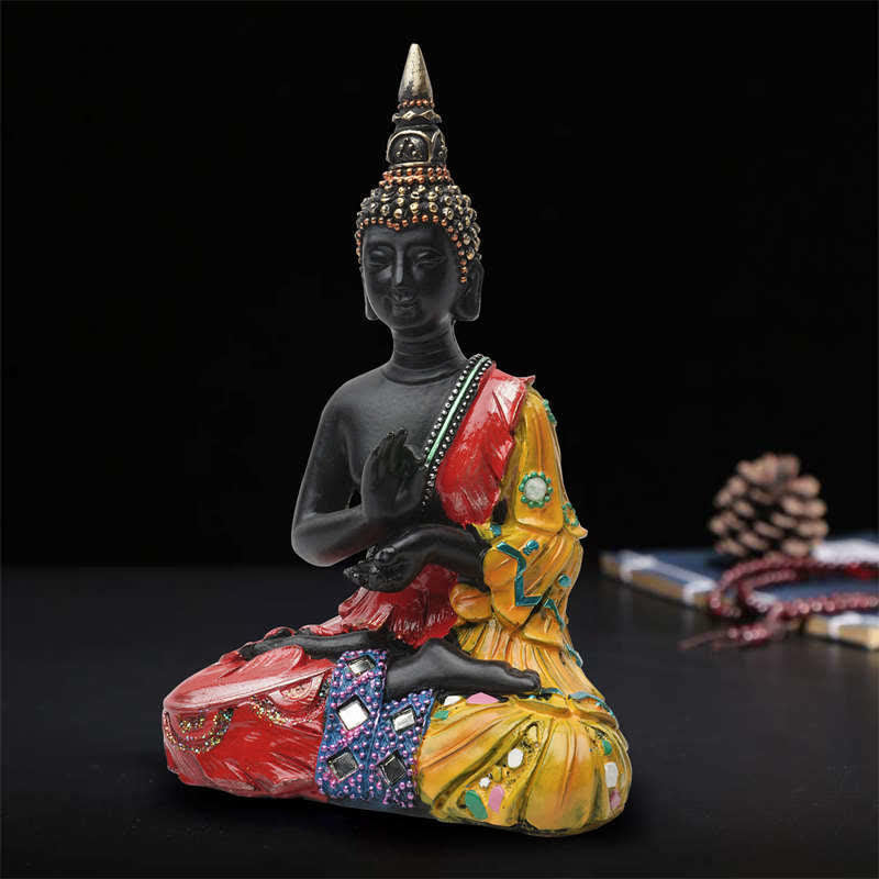 Thailändische Buddha-Serenity-Statue aus Kunstharz - image 2