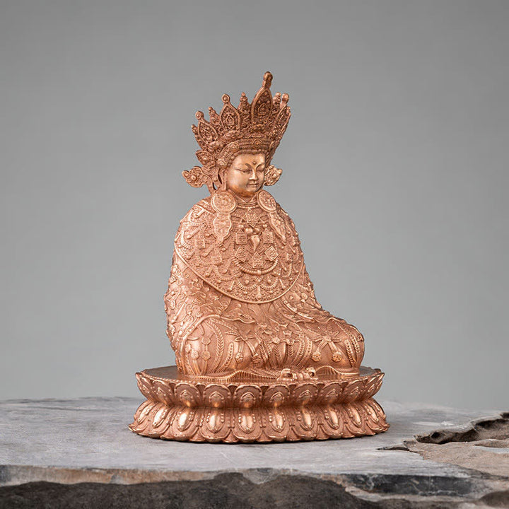Buddha Shakyamuni Figur Mitgefühl handgefertigte Kupferstatue Dekoration - image 1