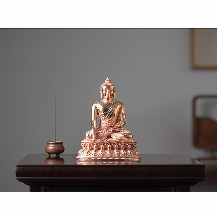 Gautama Shakyamuni Buddha Figur Serenity Kupfer Statue Home Dekoration - image 10