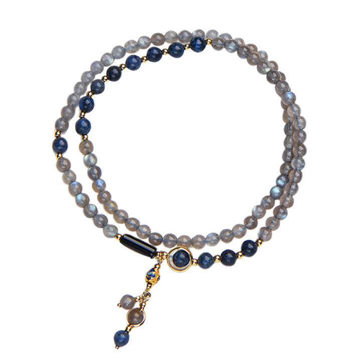 Buddha Stones Armband aus Mondstein, Lapislazuli und Mondstein – beruhigend, heilend und positiv - image 15