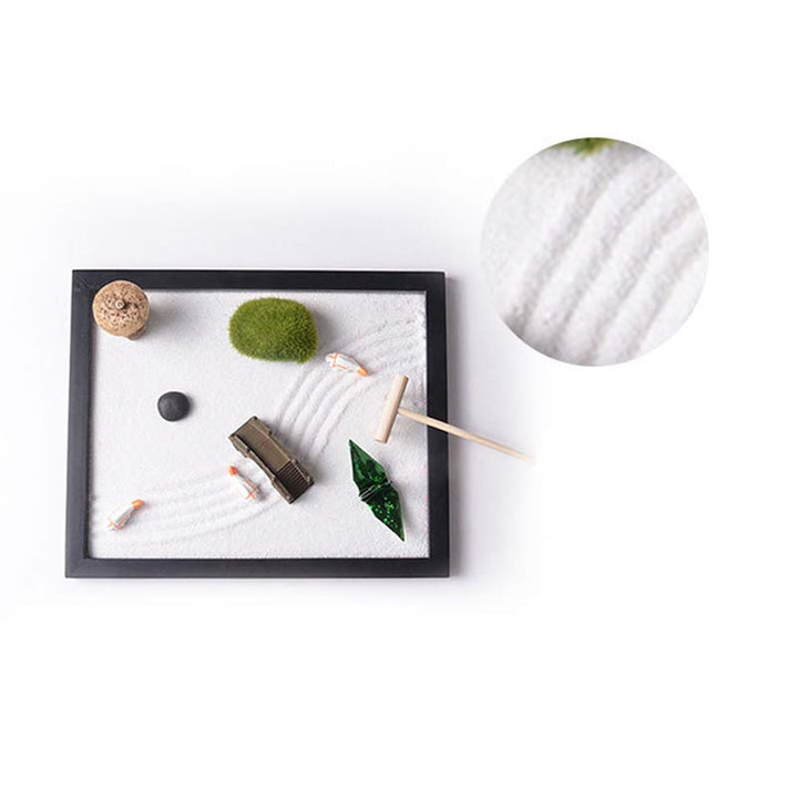 Koi-Fisch, kleine Brücke, Graslandschaft, Frieden, Meditation, Zen-Gartendekoration - image 8