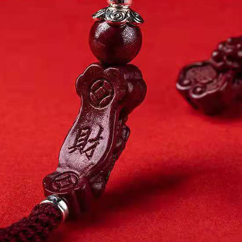 Buddha Stones Handgefertigtes PiXiu Cinnabar Wealth Luck geflochtenes Armband - image 6