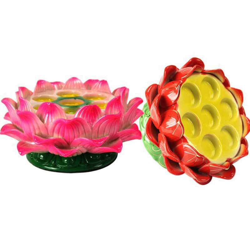 Meditations-Gebetsaltar, Lotusblumen-Kerzenhalter, buddhistische Tempelrituale, Gebrauchsgegenstände - image 7