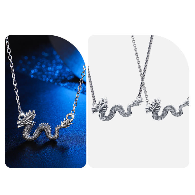 ❗❗❗Ein Blitzverkauf – Buddha Stones 925 Sterling Silber Jahr des Drachen Glücksverheißender Drache Schutzketten-Halskettenanhänger - image 8