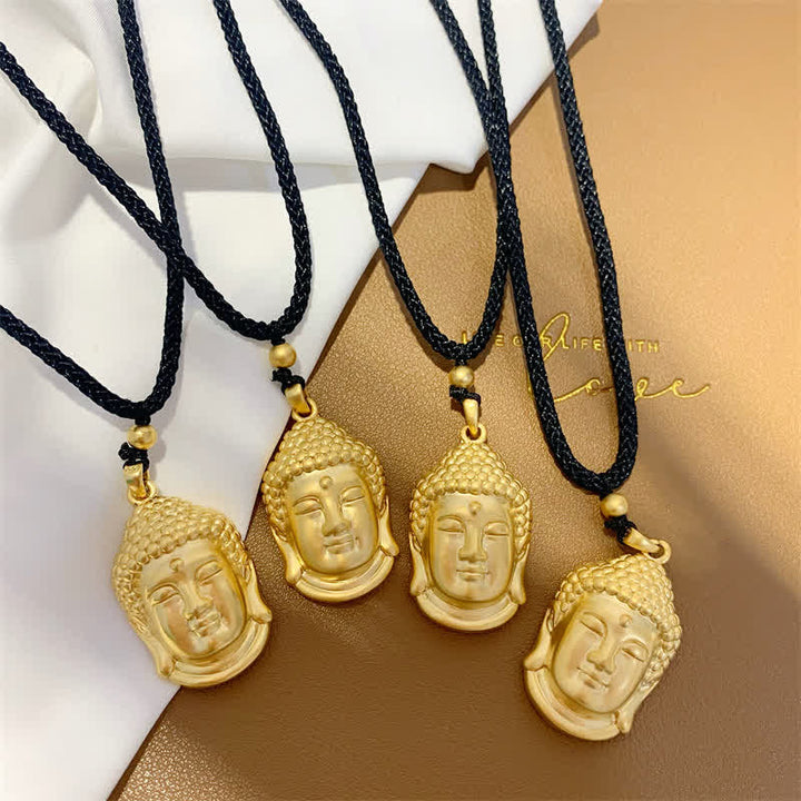 Gold Buddha Kupfer Reichtum Halskette Anhänger - image 9