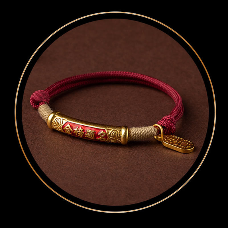 Buddha Stones 999 Sterling Silber Tibet Handgefertigtes Om Mani Padme Hum Fu Charakter TopRank Charakter Glück geflochtenes Armband - image 13