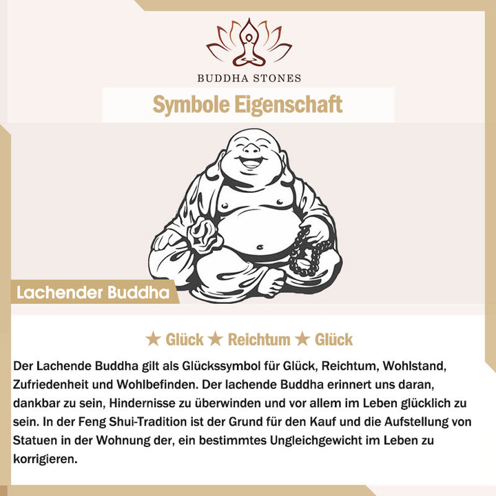 Buddha Stones Lachendes Buddha-Heilarmband aus Cyan-Jade