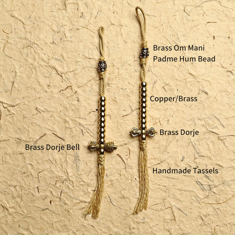 Tibetisches Schutzarmband mit 108 Mala-Perlen, schwarzem Onyx, dreiäugigen Dzi-Perlen - image 4
