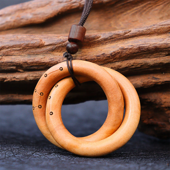 Buddha-Steine, Jujube-Holz, taoistischer Yin-Yang-Ring, Qiankun-Kreis, Glück, böse Geister abzuwehren, Halskettenanhänger