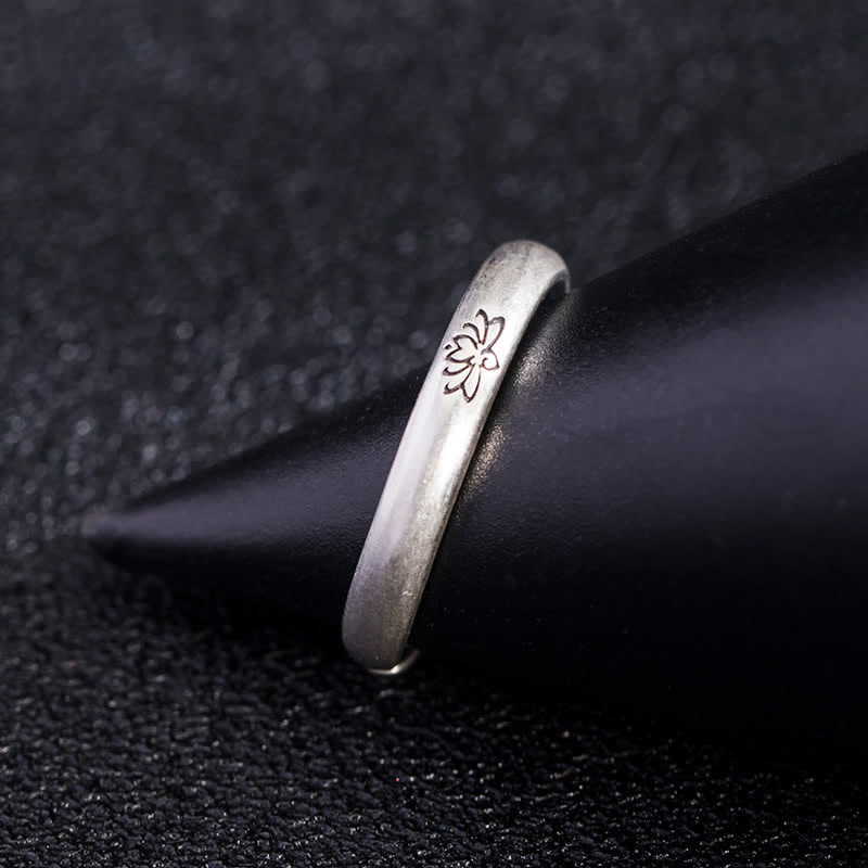 925 Sterling Silber Lotusblüten-Erleuchtungsring - image 6