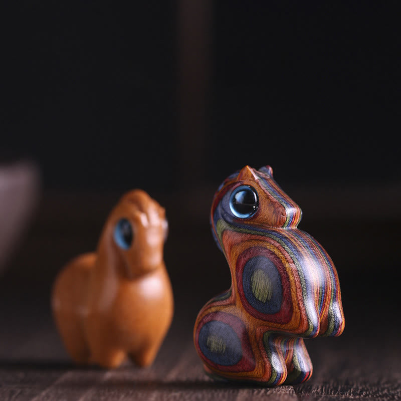 Buddha Stones, kleines Blatt, rotes Sandelholz, grünes Sandelholz, Glücks-Mini-Pferdeschutz-Dekoration - image 0