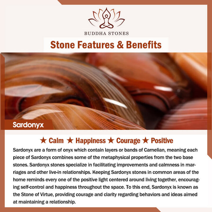 Buddha Stones Dreiäugiges Dzi-Perlen-Sardonyx-Glücksarmband - image 4