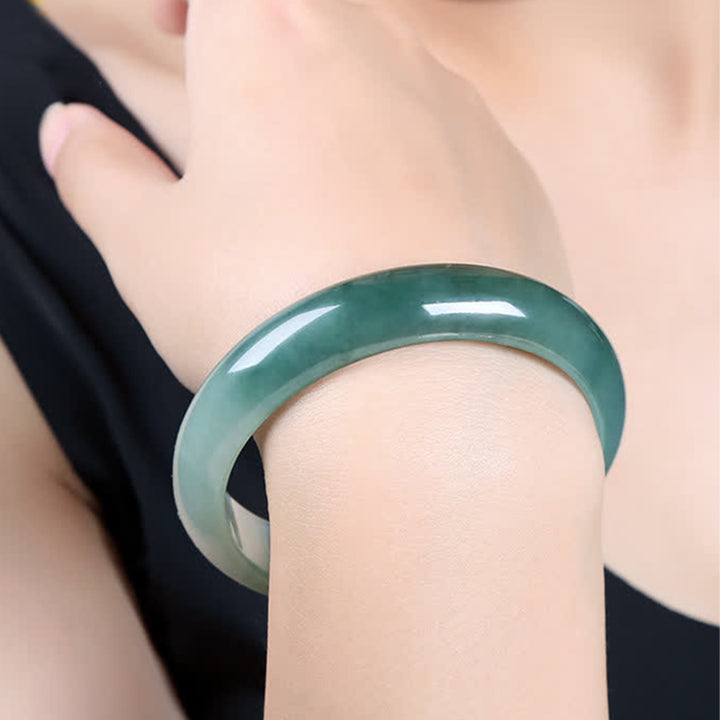 Armreif mit Buddha Stonesn, Jade, Fülle, Glück, Heilung - image 4